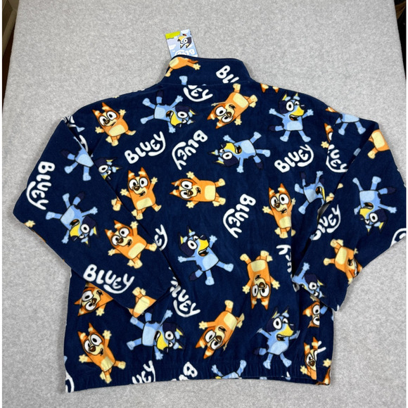 Bluey Jacket Unisex Adult Size L Bluey Bingo Pullover Fleece NWT - Picture 2 of 6